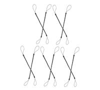 GARIOUANS 10pcs Black Stylus Pen Lanyard Strap Set with Spring Structure, Nylon and Pvc Material, Anti-lost Retractable Wrist Cord for Easy Accessibility and Ensuring Pens Are Always