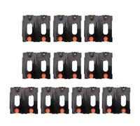 GARIOUANS 10pcs D Battery Holder Box Full Copper Cell Case Series Connection Electrical Experiment Storage Battery Box for DIY Projects and Educational Use