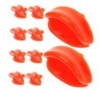 GARIOUANS 10pcs DIY Plastic Duck Beak Accessories for Plush Repair and Decoration Easy Replacement Kit for Unique Handmade Animal Crafts and Duck Mouth Inserts