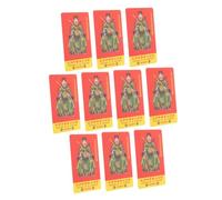 GARIOUANS 10pcs Dragon Year Taisui Amulet Cards Portable Feng Shui Chinese Style Lucky Spiritual Cards for Auspicious Blessings and Yearly Protection