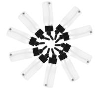 GARIOUANS 10pcs Dual-action Airbrush Paint Bottles Refillable Plastic Color Applicator Jars with Suction Lid for Precise Dispensing and Smooth Pigment Mixing in Hobby Models and Decorative