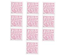 GARIOUANS 10Pcs Elegant European Style Birthday Cards with Artistic Butterfly Cutout Design Pink and White Paper Invitations for Women Friends Daughters Party Celebration