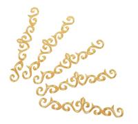 GARIOUANS 10pcs Iron Embroidered Patches for Clothes DIY Repair and Decoration Gold Color Appliques for Jackets Bags Hats Jeans Suitable for Sewing Ironing