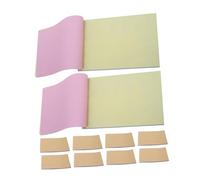 GARIOUANS 10Pcs Kraft Paper Notebooks Portable Blank Copy Notepad with Auto Duplicate Pages for Office Financial Records Work Memo Order Management