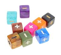 GARIOUANS 10Pcs Math Teaching Dice Educational Computing Props for Boys and Comfortable Grip Arithmetic Game with Plus Signs Portable Classroom Learning Tool Random Color