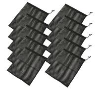 GARIOUANS 10Pcs Mesh Drawstring Bags Storage Sack for Sports Swimming Travel Home Organization Reusable Washable Tear Resistant Fitness Bag