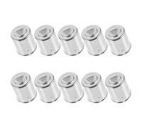 GARIOUANS 10pcs Microwave Oven Replacement Accessories Antenna Caps Iron Break Resistance Stable Signal Transmission Silver Geometric Pattern for Microwave Oven Replacement