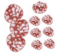 GARIOUANS 10pcs Mini Cowboy Hats for Crafts Small Party Cake Decorations Doll Ornaments in Brown and White DIY Accessories for Festive Photo Props and Holiday Gatherings