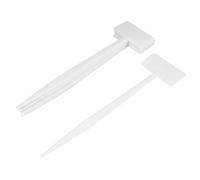 GARIOUANS 10pcs Plastic Plant Markers Garden Labels for Flowers Vegetables Herbs Lightweight PP Material Easy to Write and Reusable Lawn Tags for Allotment and Potted Plants