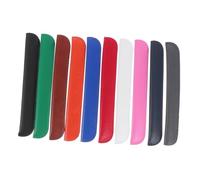GARIOUANS 10Pcs Portable Business Pen Covers PU Leather Pencil Protector Lightweight Pencil Bags for Office School Travel Multi-color Mix