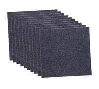 GARIOUANS 10pcs Square Polyester Fiber Flooring Tiles with Nonslip Bottom Multi-Purpose Stylish Decorative Play Mat for Crawling and DIY Use