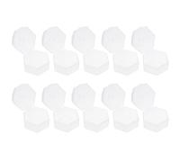 GARIOUANS 10pcs Transparent Pacifier Storage Boxes Portable Cases PP Material Smooth Edges Compact Travel-Friendly Organizer for Newborns