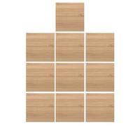 GARIOUANS 10pcs Unfinished Bamboo Craft Square Bamboo Squares for DIY Carving Projects Wood Burning Supplies Craft Blanks for Home Decor