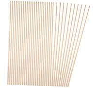 GARIOUANS 10pcs Wood Trim Isosceles Triangular Wooden Scrap Strips with Smooth Surface and No Burrs, Classic Beige Window Molding Trim for Photography Props and DIY Models, 6mm X 50cm