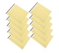 GARIOUANS 10pcs Yellow Legal Pads Small Tearable Ruled Note Pads Paper Smooth Writing Daily Memo Notebooks for Office Students College Business Organization