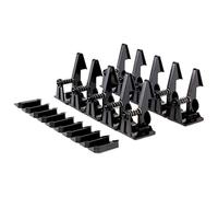 GARIOUANS 12 Pairs Baby Protective Cabinet Locks Set, Child Proof Drawer Locks in Black, Made with Abs and Spring Material, Difficult for Kids to Open, for Bedroom and Bathroom Safety