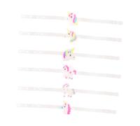 GARIOUANS 12 Pcs Cartoon Bracelets for Luminous Party Favors with Glowing Material Creative Glitter Wristbands for Birthday Classroom and Events
