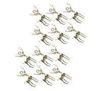 GARIOUANS 12 Pcs Vintage Golden Fawn Pendants Lightweight DIY Earring Charms Accessories for Bracelet Making and Key Chain Crafting Creative Jewelry Components for Women