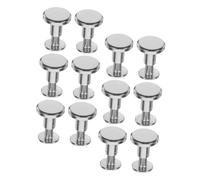 GARIOUANS 12pcs Chicago Binding Screws Kit Durable Metal Rivet Posts with Single Slot Screw for Secure Bookbinding Scrapbook Leather Craft Office and School Use