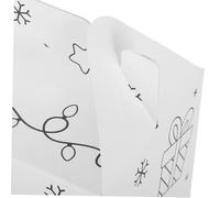 GARIOUANS 12pcs Christmas Paintable Box Diy Coloring Candy Cookie Boxes Cardboard Gingerbread House Treat for Christmas Party Holiday Present