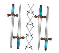 GARIOUANS 12pcs Inflatable Pirate Sword Prop Halloween Cosplay Inflatable Swords Pirate Accessories Party Foam Link Pvc Blue