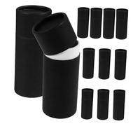 GARIOUANS 12pcs Kraft Paper Tube Boxes for Essential Oil Bottles Storage Canisters DIY Packaging Tubes for Jewelry Wedding Favors Gift Present Craft Use