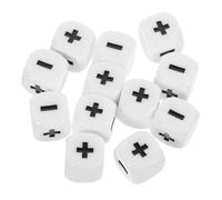 GARIOUANS 12pcs Math Dice with Addition and Subtraction Signs Educational Calculation Props for Learning and Classroom Use