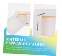 GARIOUANS 12Pcs Mini Cotton Canvas Panels with Wooden Frame for Oil Painting DIY Art Frames Suitable for Beginners and Students Stretched and Wrapped for Professional Use