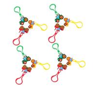 GARIOUANS 12pcs Miniature Tractor Keychains Farm Vehicle Keyring Toys for Party Favors Easter Egg Hunt Prizes School Rewards