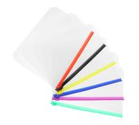 GARIOUANS 12pcs PVC Reusable Zipper Pouches with Window for Scrapbooking and Business Card Storage Lightweight Loose-Leaf Binder Bags with Secure Zip Closure Multipurpose Organizers in