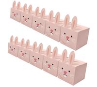 GARIOUANS 12pcs Rabbit Candy Box Easter Paper Wrapping Case Bunny Shaped Box for Snack Packing