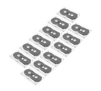 GARIOUANS 12pcs Recordable Blank Cassette Tapes 60 Minutes Portable Plastic Audio Tapes with Pristine Sound Quality for Vintage-themed Spaces and Birthdays