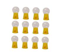 GARIOUANS 12pcs Rotatable Candy Catcher Machines Creative for Parties Mini Gumball Dispenser Fun Yellow Candy Machine for Enhances Hand Eye Coordination and Skills