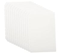 GARIOUANS 12Pcs Transparent Frosted PP Binder Dividers with Punch Detachable Notebook Index Tabs for Loose-Leaf Notepads and Organizing Reports Presentations and Research Documents