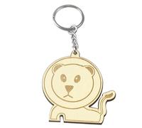 GARIOUANS 12pcs Wooden Carved Keychain Set Creative Cartoon Animal Pattern Pendants for Durable DIY Key Ring Accessories for Handbags Coats and Zippers