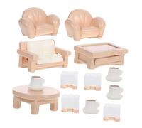 GARIOUANS 13pcs Doll House Furniture Mini Chair Ornament Miniature Furniture for Dollhouse Furniture for Dollhouse Mini Dollhouse Furniture Dollhouse End Tables Tiny Furniture Plastic