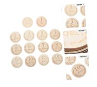 GARIOUANS 14pcs Growth Cards Wooden Milestone Commemorative Cards with Beautiful Pattern Design for Newborn Photography Props Unique Keepsake for Special Moments
