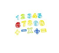 GARIOUANS 15pcs DIY Plasticine Mould Set with Number and Mathematical Symbol Dough Tools for Educational Craft Supplies Indoor Outdoor Playing