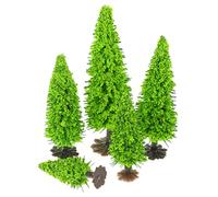 GARIOUANS 15pcs Miniature Model Trees Realistic Green Scenery Trees for DIY Landscape Sand Table Decor Train Scenery Easy to Use for Crafts and Artistic Creations