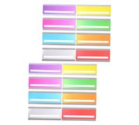 GARIOUANS 16pcs Colored Overlay Bookmarks with Tracking Rulers Guided Reading Strips for Improved Comprehension Speed and Retention for All Ages