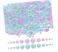 GARIOUANS 1bag Nail Patch Resin Half Pearl Bead and Flatback Rhinestone for Delicate Nail Art for Manicure Supply and Decorative Decor Use as Household Decor Crafted Adornment