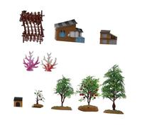 GARIOUANS 1Set DIY Farm Model Mini Farmhouse Adornment for Role Playing Imagination Education Creative Play Decor for Parties School Projects