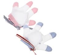 GARIOUANS 2 Pairs Finger Stop Gloves Breathable Mesh Thumb Guard for Skin Friendly Soft Fabric Prevents Nail Biting and Face Scratching for Home and Outdoor Use