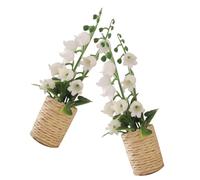 GARIOUANS 2 pcs Miniature Faux Potted Hyacinth Plants for Doll House Delicate Decorative Bonsai Accessories for Mini Garden Landscape and Photo Props