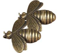 GARIOUANS 2 Pcs Vintage Brass Bee Charms Set, Bee Jewelry Pendants for DIY Crafting, Suitable for Bracelets Necklaces Earrings Making Accessories