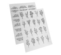 GARIOUANS 2 Sheets Water Soluble Embroidery with Creative Bohemian Patterns Cold Water Dissolvable DIY Stitching Templates for Hand Sewing and Wash Away Embroidery Projects