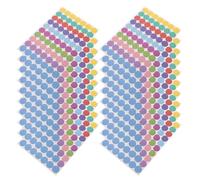 GARIOUANS 20 Sheets Colorful Round Dot Stickers 19mm Self-Adhesive Labels Removable Small Circle Coding Stickers for Office School Classroom Organization