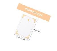 GARIOUANS 20 Sheets Vintage Letter Papers Lined Thickened Kraft Writing Retro Style Portable Notebook Inserts for Home Office Correspondence and Festival Greetings