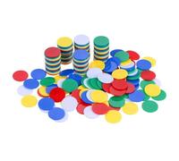 GARIOUANS 200pcs 19mm Counting Chips Bingo Game Tokens Poker Gambling Chips Learning for Board Games and Educational Activities