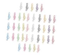 GARIOUANS 200pcs Colorful Musical Note Paperclip Bookmarks Metal Treble Clef Clips in Colors for Office School Music Teachers Portable Decorative Book Clips for Notebook Organization and